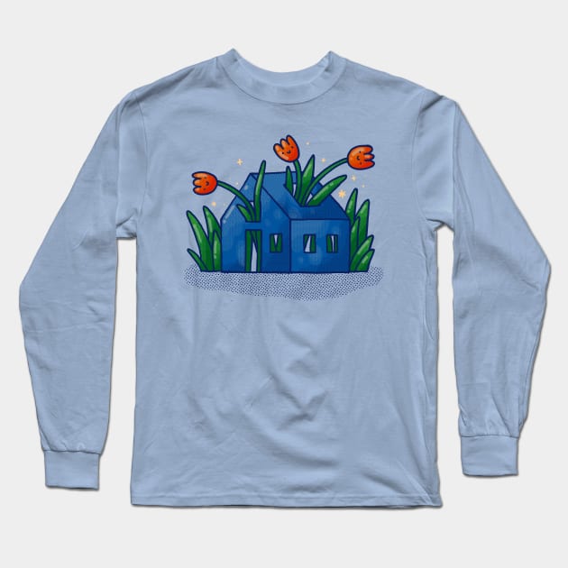 Tulip House Long Sleeve T-Shirt by Tania Tania